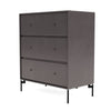 Montana transport commode avec des jambes, café / noir