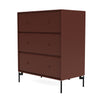 Montana transport commode avec des jambes, masala / noir