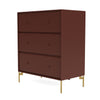 Montana transporte commode avec jambes, masala / laiton