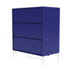 Montana Carry Dresser With Legs, Monarch Blue/Snow White