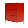 Montana Carry Dresser With Legs, Rosehip/Brass