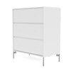 Montana transporte commode avec les jambes, White-Snow / Matt Chrome