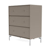 Montana Carry Dresser With Legs, Truffle/Matt Chrome