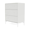 Montana Carry Dresser With Legs, White/Snow White