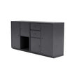 Boucheron de couple Montana avec socle de 3 cm, noir de carbone