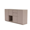 Boucheron de couple Montana avec socle de 3 cm, brun champignon