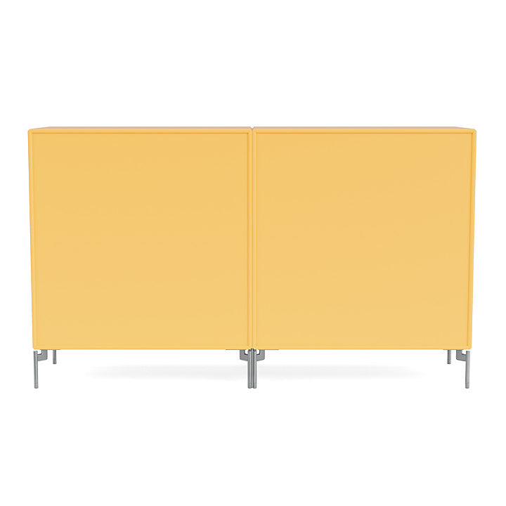 [product_category]-Montana Couple Sideboard With Legs, Acacia/Matt Chrome-Montana Furniture-5715288344856-00COUPLE-166-01-MON-4