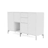 Montana Couple Sideboard With Legs, New White/Matt Chrome