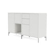 Montana Couple Boucheron avec jambes, blanc / Matt Chrome