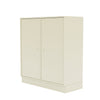 Cabinet de couverture du Montana avec socle de 7 cm, blanc vanille