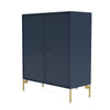 Montana Cover Cabinet With Legs, Juniper/Brass