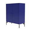 Montana Cover Cabinet With Legs, Monarch Blue/Black