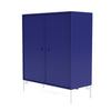 Montana Cover Cabinet With Legs, Monarch Blue/Snow White