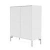 Montana Cover Cabinet With Legs, Snow White/Matt Chrome