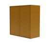 Cabinet de couverture du Montana avec rail de suspension, jaune ambre