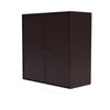 Cabinet de couverture du Montana avec rail de suspension, brun balsamique