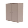 Cabinet de couverture du Montana avec rail de suspension, brun champignon