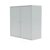 Cabinet de couverture du Montana avec rail de suspension, gris d'huîtres