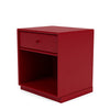 Montana Dream Nightand avec un socle de 3 cm rouge betterave