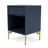 Montana Dream Nightstand With Legs, Juniper/Brass