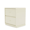 Module de tiroir à dérive du Montana avec socle de 3 cm, blanc vanille