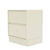 Module de tiroir à dérive du Montana avec socle de 7 cm, blanc vanille