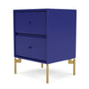 Montana Drift Drawer Module With Legs, Monarch Blue/Brass