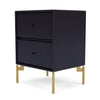 Montana Drift Drawer Module With Legs, Shadow/Brass