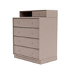 Montana Keep Chest Of Drawers With 7 Cm Plinth, Mushroom Brown