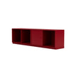 Montana Line Buffet avec socle de 3 cm, rouge de betterave