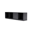 Montana Line Buffet avec socle de 3 cm, noir de carbone