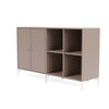 Paire de Montana Boucheron classique avec jambes, champignons marron / neige blanc