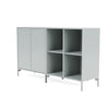 Montana Pair Classic Bookboard avec les jambes, Oyster / Matt Chrome