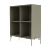 Montana Show Bookcase With Legs, Fennel/Matt Chrome