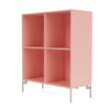 Montana Show Bookcase With Legs, Ruby/Mushroom