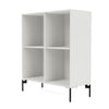 Montana Show Bookcase With Legs, White/Black