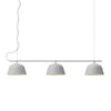 Muuto Lampe à pendentif en rail dans le cadre, gris