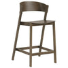 Muuto Cover Counter Stool, Brown Stained Oak