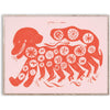  Affiche de chien chinois 30x40 cm rouge