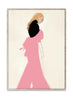 Paper Collective Robe rose affiche, 30x40 cm