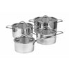 Pillivuyt Gourmet Ensemble de pot Mosel avec couvercle en verre 8 pcs