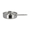 Pillivuyt Gourmet Somme poêle à frire avec couvercle en acier inoxydable / non-bâton Ø 24 cm, acier