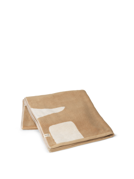 Ferm Living Ebb Bath Towel Sand/Off White