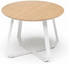 Puik Table d'appoint Shunan bas, cendre / blanc