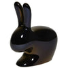 Qeeboo Chaise de lapin finition en métal, perle noire