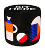 Qeeboo Oggian pouf s'asseoir ici, noir, s