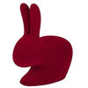 Qeeboo Lapin Velvet Bookend xs, rouge