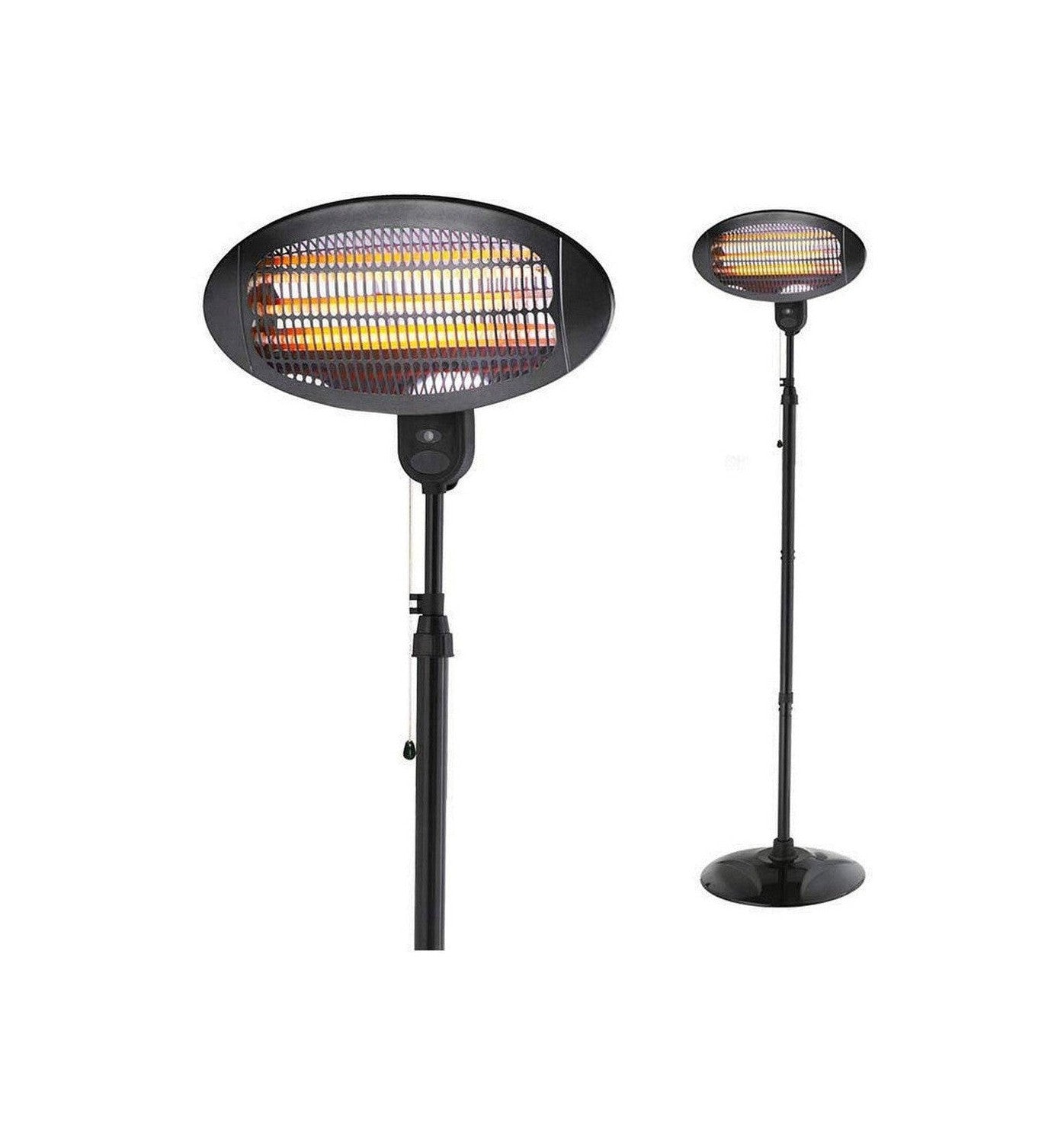 Quartz Heater EDM 07091 Black 2000 W