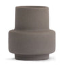 Ro Collection Hurricane Ceramic Vase Small, Dark Stone