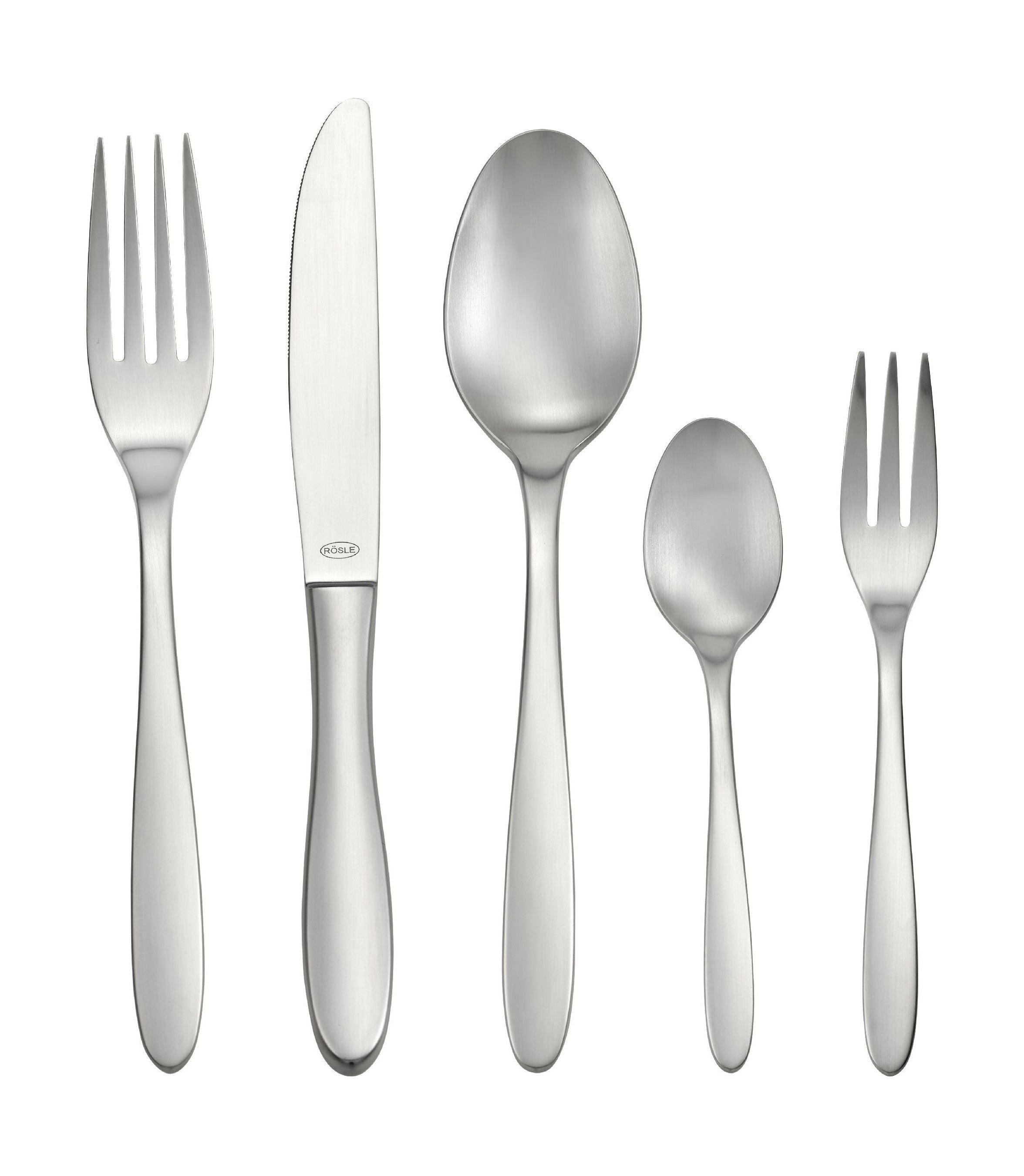 Rösle Culture Cutlery Set With 30 Pieces, Matte Satin